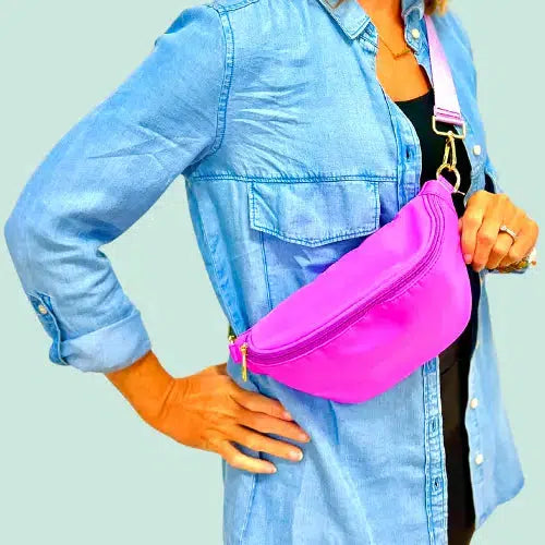 Nylon Bum Bag (Multiple Colors)-Lola Monroe Boutique