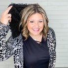 "Ondrea" Animal Print Cardigan/Jacket with Hood-Lola Monroe Boutique