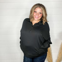"Over The Top" Corded 3/4 Zip Pullover (Multiple Colors)-Lola Monroe Boutique