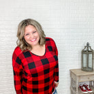 "Paddy" Buffalo Plaid Long Sleeve-Lola Monroe Boutique