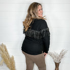 "Pardon Me" Long Sleeve with Sparkle Fringe-Lola Monroe Boutique