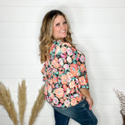 "Pickles" V Neck with Front Tie 3/4 Bell Sleeve-Lola Monroe Boutique