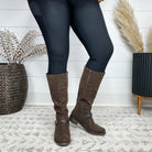 Pierre Dumas "Barcelona" Tall Boot with Side Zip (Brown)-Lola Monroe Boutique