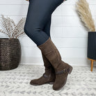 Pierre Dumas "Barcelona" Tall Boot with Side Zip (Brown)-Lola Monroe Boutique