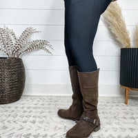 Pierre Dumas "Barcelona" Tall Boot with Side Zip (Brown)