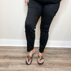 Designer Inspired Sandal (Navy Blue with Gold Design)-Lola Monroe Boutique