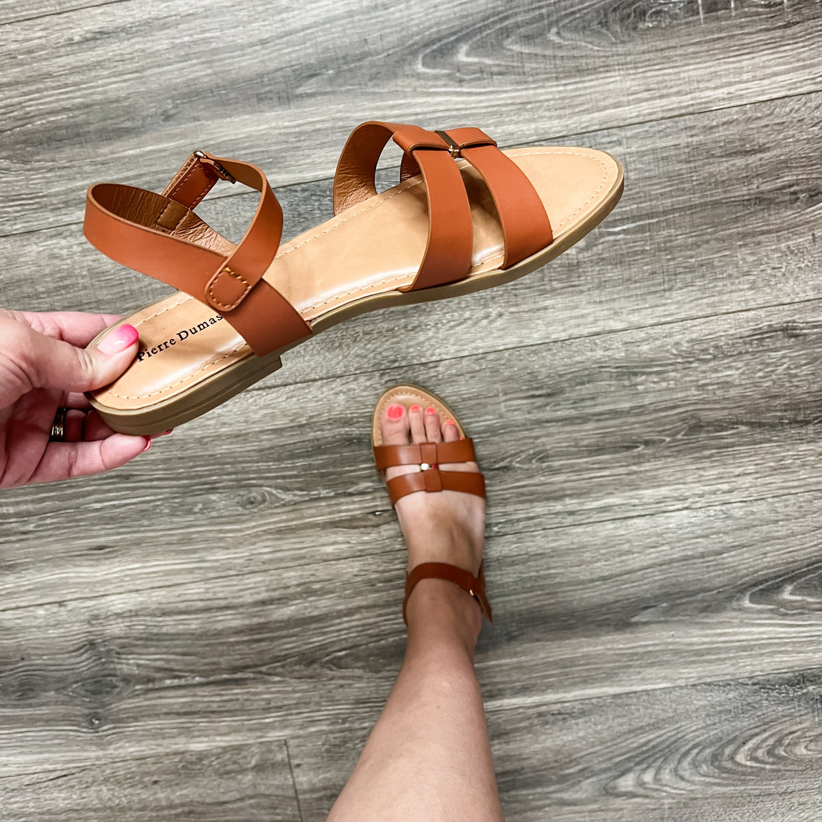 "Fabulous" Strappy Sandal (New Tan)-Lola Monroe Boutique