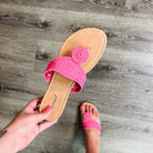 "Rosetta" Sandal (Hot Pink)-Lola Monroe Boutique