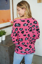 "Pink Panther" Boat Neck Dolman Sleeve Top-Lola Monroe Boutique