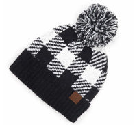 Plaid CC Beanies-Lola Monroe Boutique