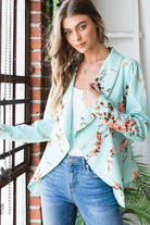 "Point Taken" Floral Blazer-Lola Monroe Boutique