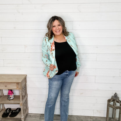 "Point Taken" Floral Blazer