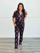 Pre Order Short Sleeve Button Down Pant PJ Sets (Multiple Options)-Lola Monroe Boutique