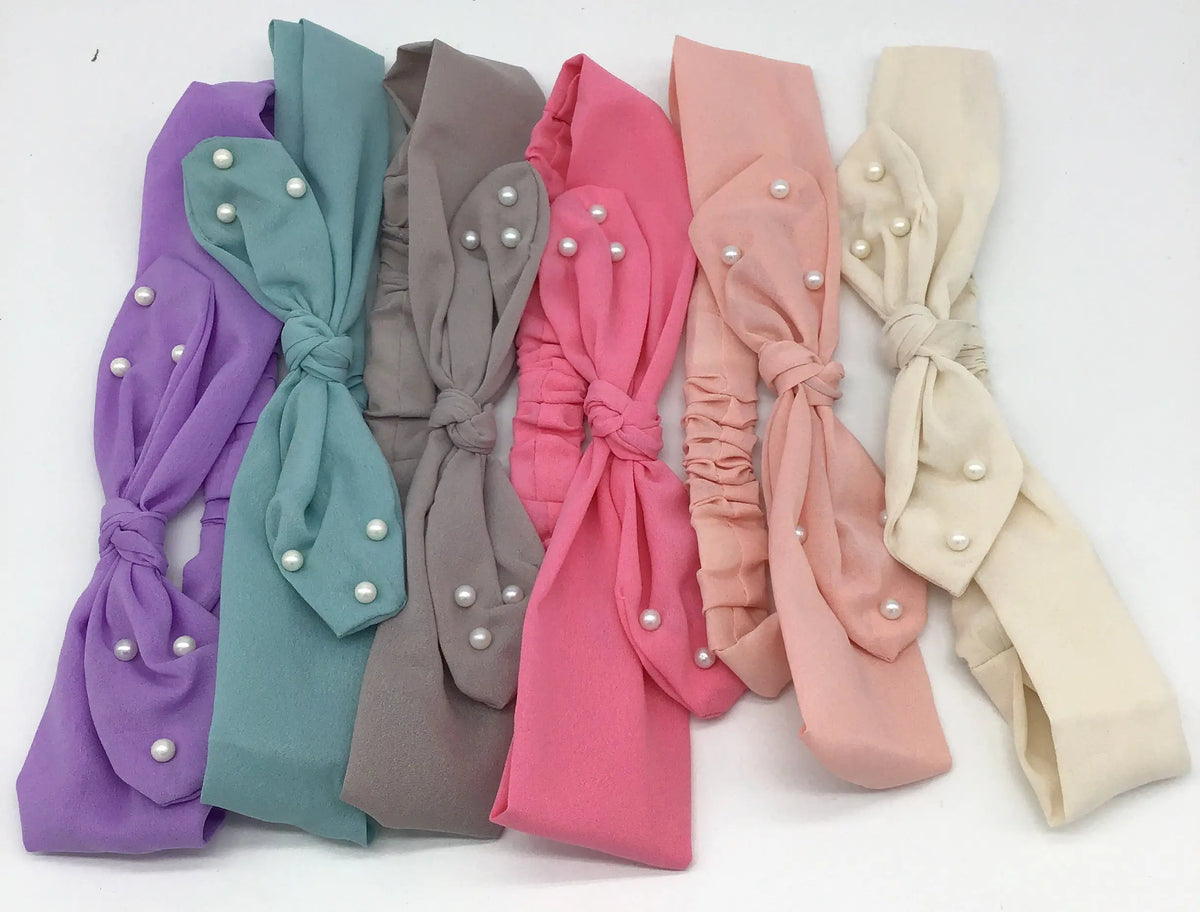 Pretty in Pearls Headband (Multiple Colors Available)-Lola Monroe Boutique