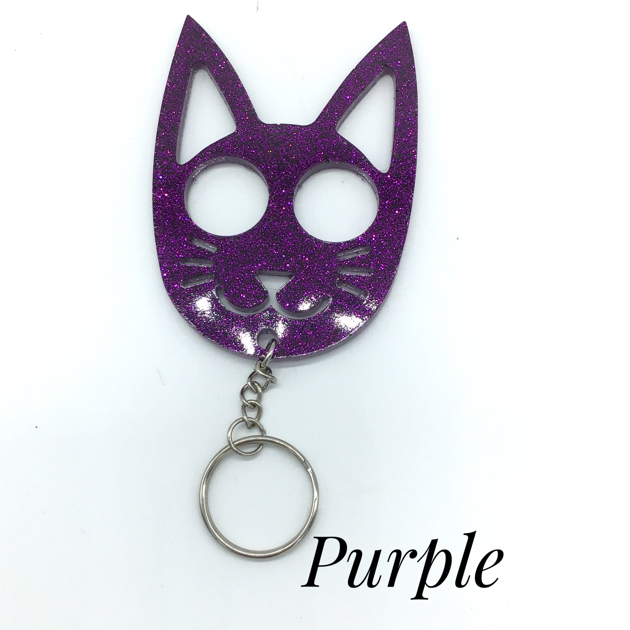 Pretty Kitty Acrylic Key Chain (Multiple Colors)-Lola Monroe Boutique