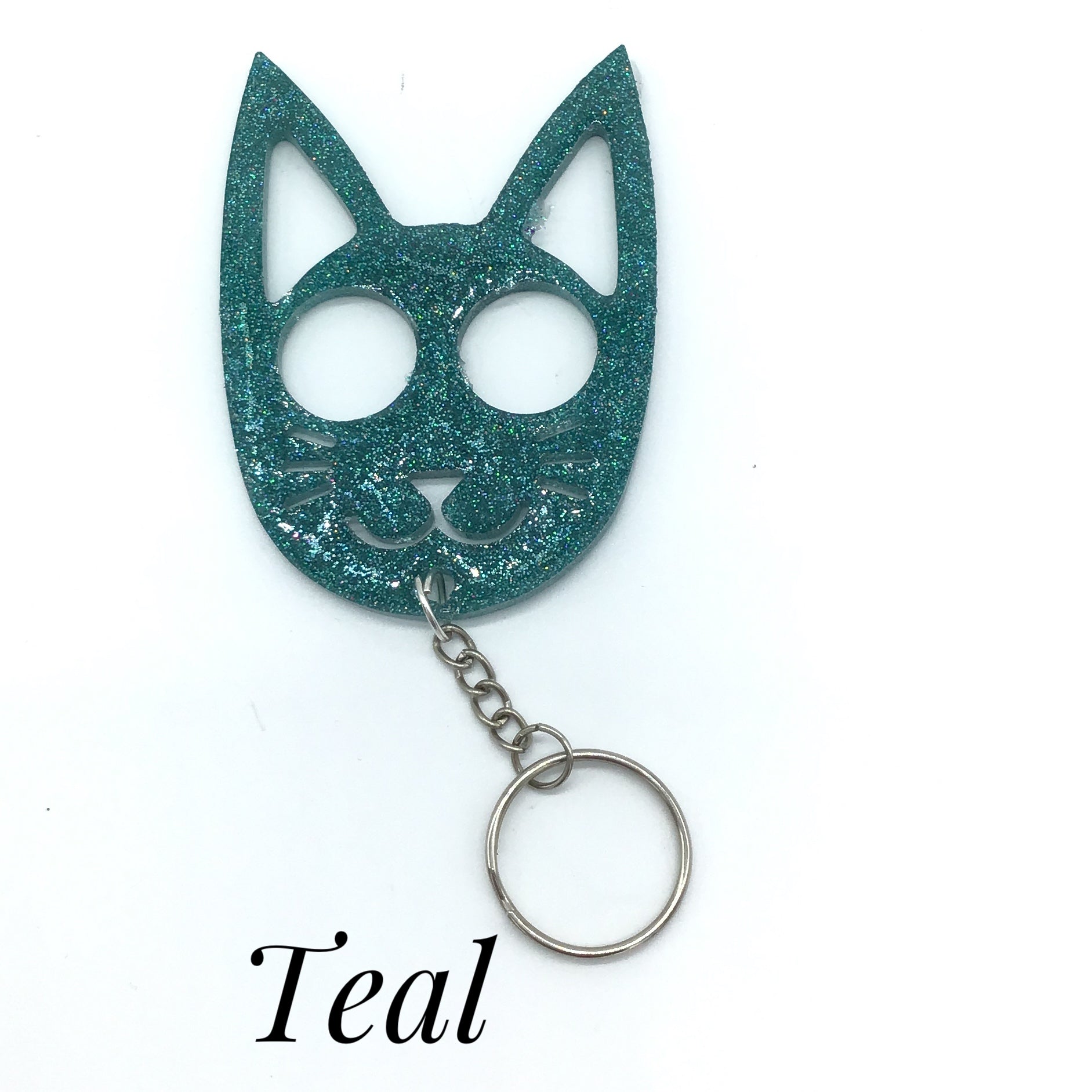 Pretty Kitty Acrylic Key Chain (Multiple Colors)-Lola Monroe Boutique