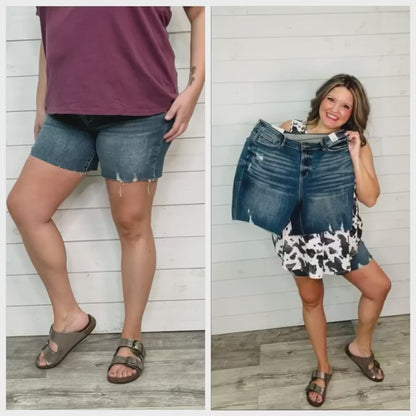 Judy Blue "Got You Covered" Mid Thigh Shorts