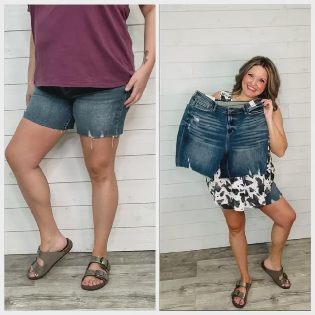 Judy Blue "Got You Covered" Mid Thigh Shorts
