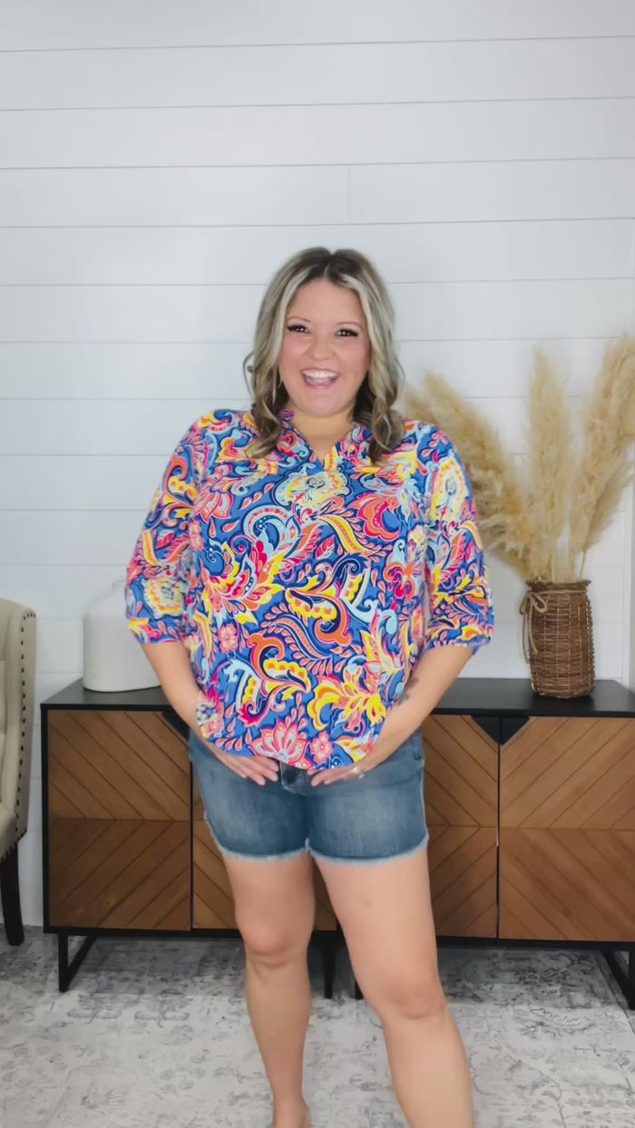 Judy Blue "She Gone" Tummy Control Shorts