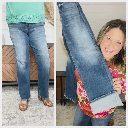 Judy Blue "One For The Books" Straight Leg Jeans