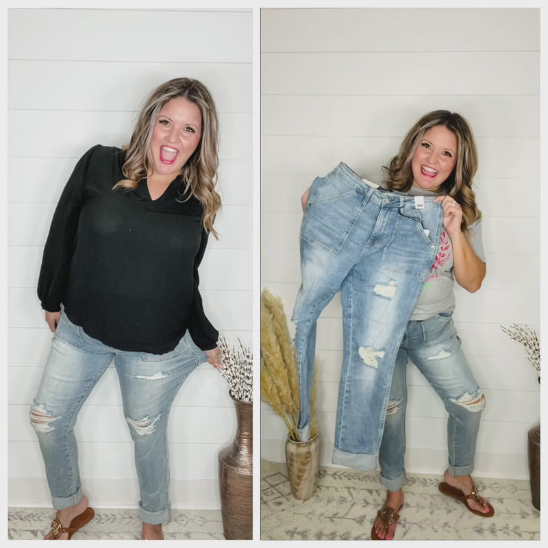 Judy Blue "The Most Wonderful" Boyfriend Jeans