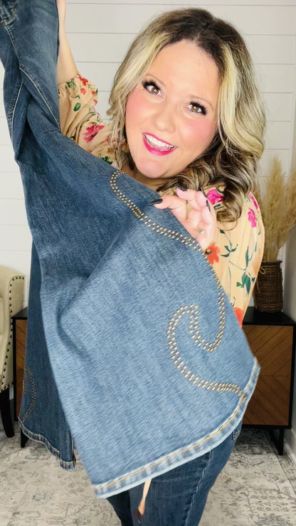 Judy Blue Stud Detail Flare