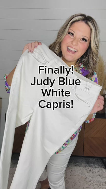 Judy Blue "Gracie" White Capris