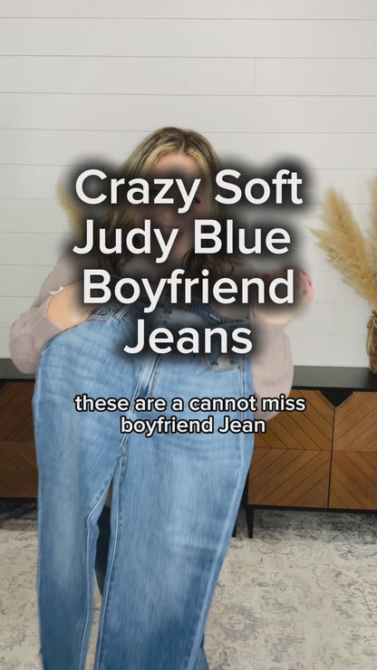 Judy Blue "Shiloh" Cuffed Boyfriend Jeans
