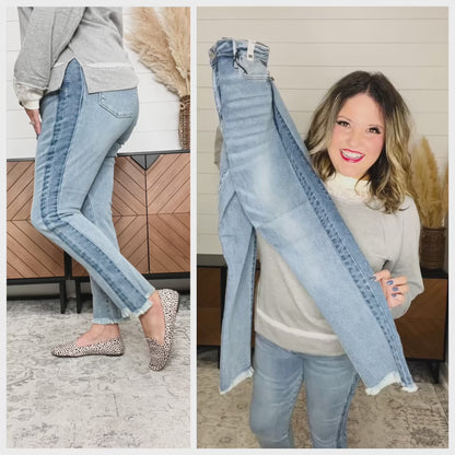 Judy Blue "Seems Good" Side Seam Slim Fit Jeans
