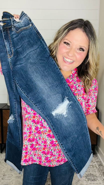 Judy Blue "Say Goodbye" Slim Fit Jeans