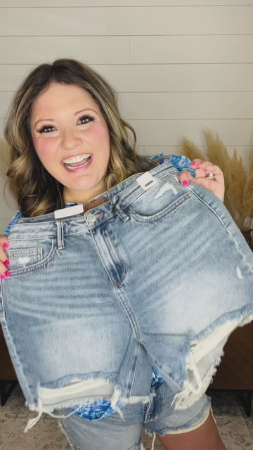 Judy Blue "No Dice" Rigid Magic Shorts