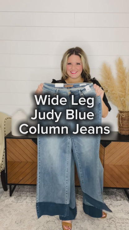 Judy Blue "Speak Up" Release Hem Column Jeans
