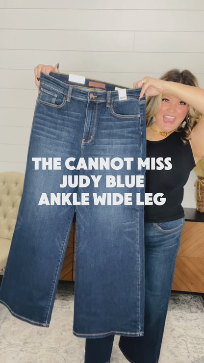Judy Blue "Betty" Ankle Wide Leg