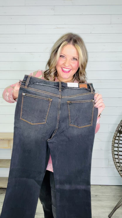 Judy Blue "Heart Like A Truck" Black Bootcut Jeans