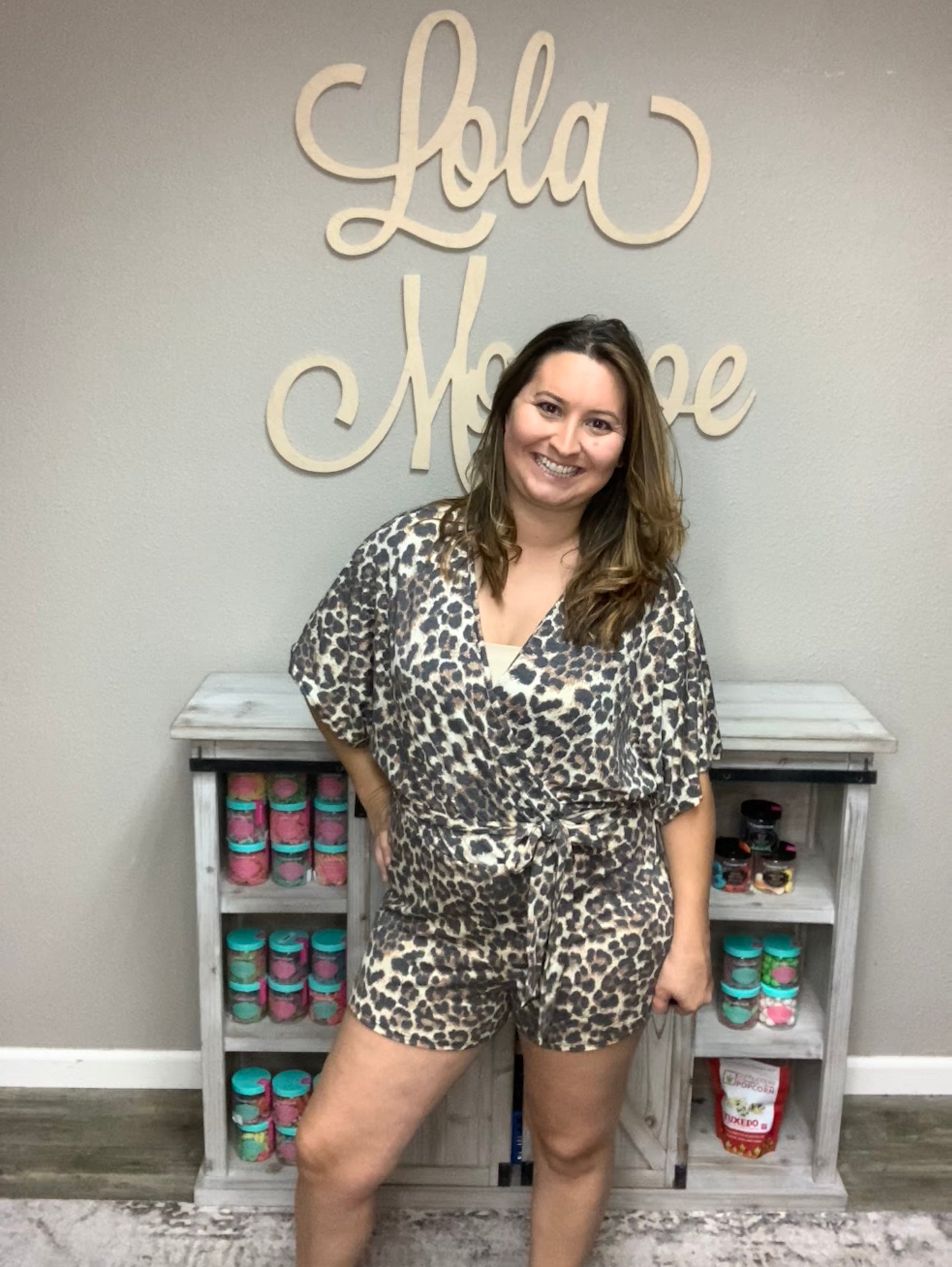 "Purr-fect"" Romper-Lola Monroe Boutique