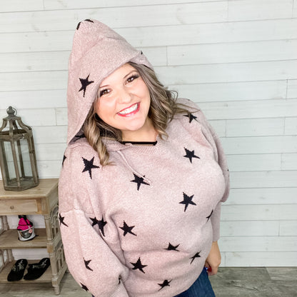 "Quigley" Hooded Balloon Sleeve Sweater
