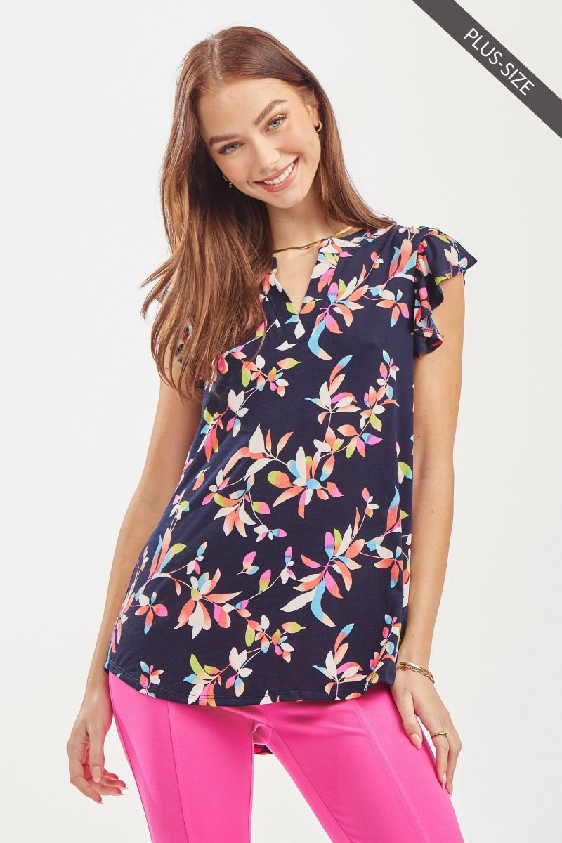 "Quincy" Ruffle Cap Sleeve