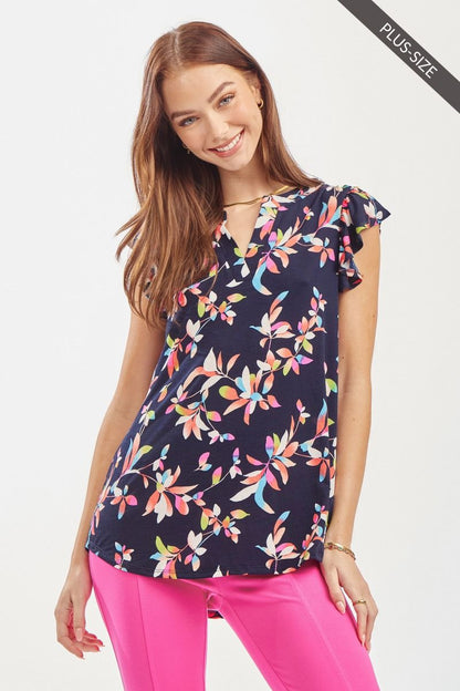 "Quincy" Ruffle Cap Sleeve