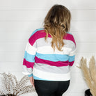 "Quote" Long Sleeve Striped Sweater-Lola Monroe Boutique