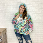 "Radical Rainbow" Animal Print Hoodie-Lola Monroe Boutique