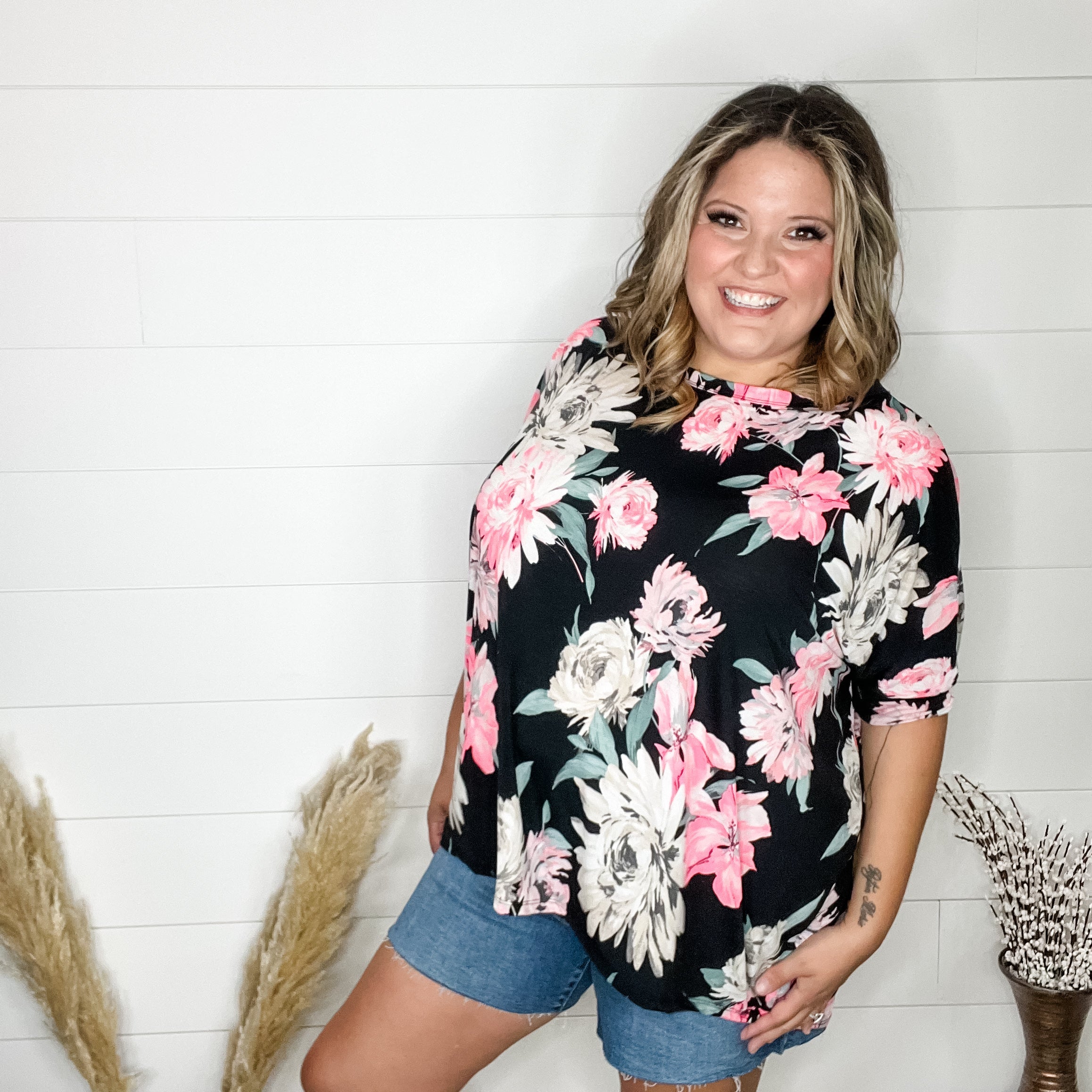 Dear Scarlett Plus Size Stretchy Tops Blouses Wrinkle Free
