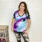 "Randi" Tie Dye with Star Accent Top-Lola Monroe Boutique