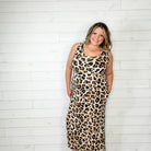 "Reckless" Animal Print Tank Dress with Pockets-Lola Monroe Boutique