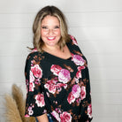 "Reva" Floral 3/4 Ruffle Sleeve Babydoll-Lola Monroe Boutique