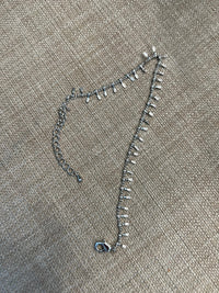 Rhodium Finish Adjustable Anklet-Lola Monroe Boutique