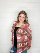 "Ridgeway" Aztec Pattern Cardigan-Lola Monroe Boutique