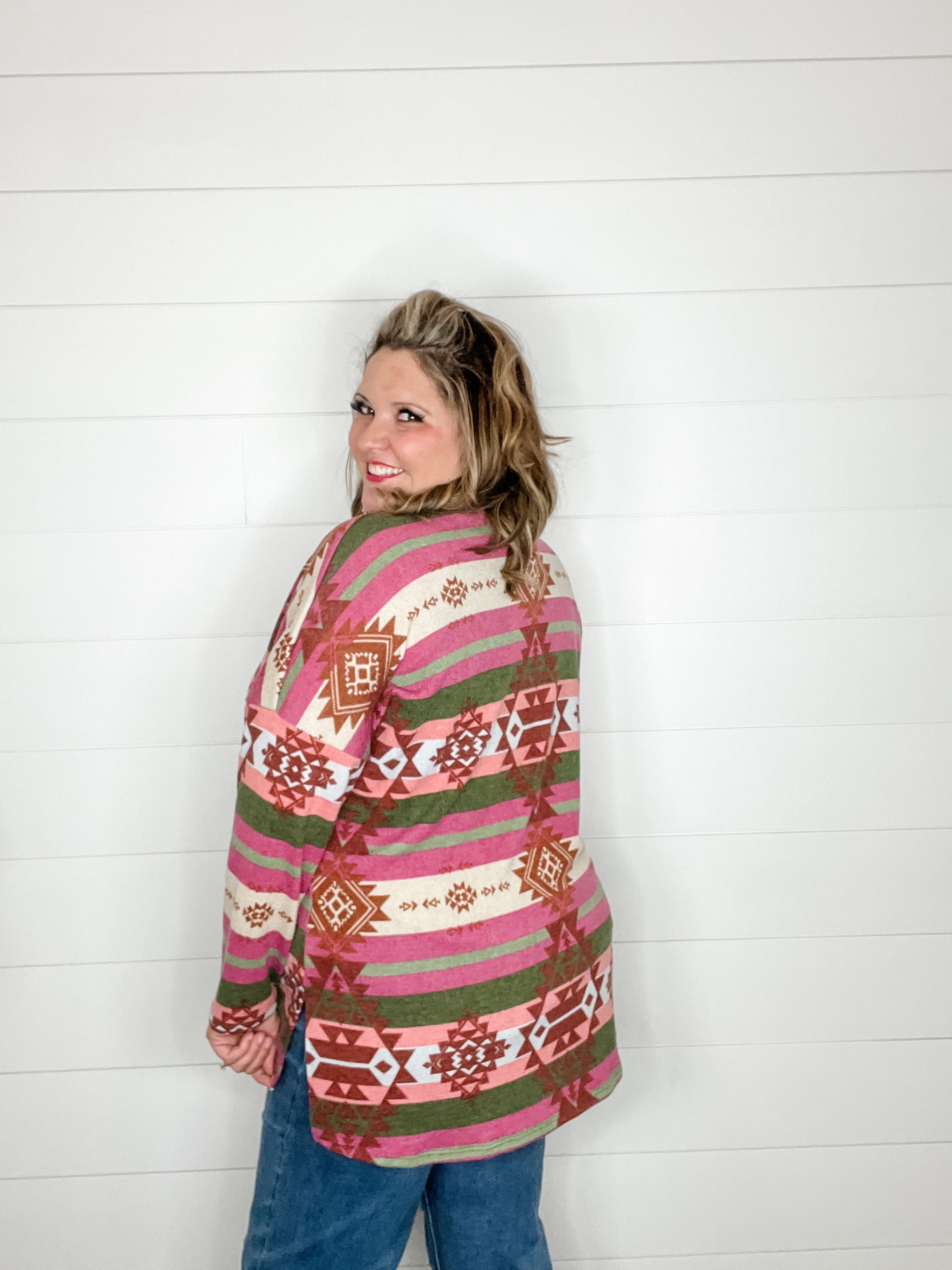 "Ridgeway" Aztec Pattern Cardigan-Lola Monroe Boutique