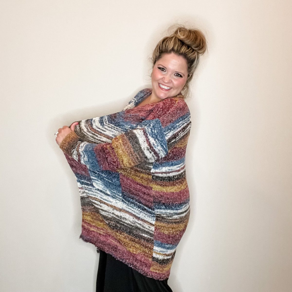 "Riverbank" Cardigan with Side Pockets-Lola Monroe Boutique