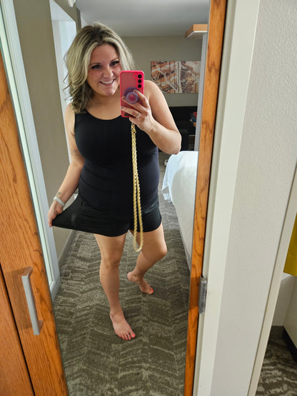 "Jamie" Harem Shorts With Pockets (Black and Purple)