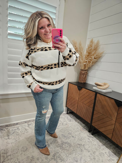 Judy Blue "Hee Haw" Distressed Release Hem Bootcut Jeans